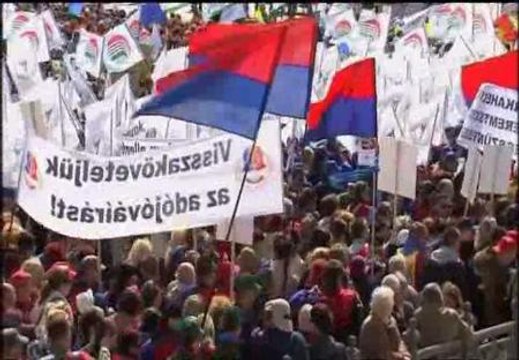 30.000 manifestantes en Budapest en contra de la ley de austeridad