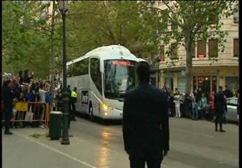El Real Madrid llega al hotel de concentración
