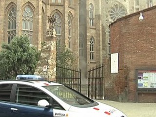 Incendio en la Sagrada Familia