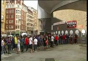 Largas colas en San Mamés para el partido frente al Madrid