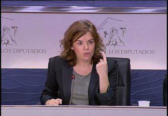 Soraya: "El PSOE solo se preocupa por el emplo de una persona: el futuro candidato"