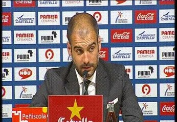 Guardiola: "Si a falta de ocho jornadas ya te crees campeón sólo puedes perder la Liga"