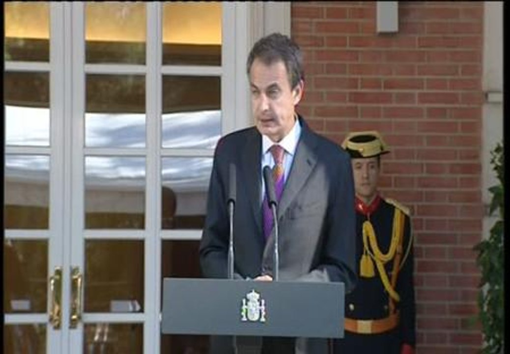 Zapatero: "No valen palabras a medias, ni justificaciones"