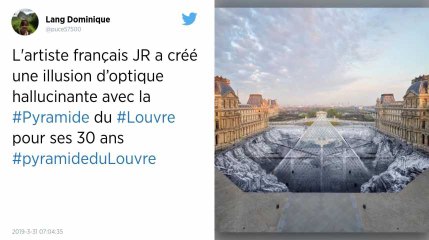 Pyramide du Louvre : l’artiste JR se défend après la rapide dégradation de son collage