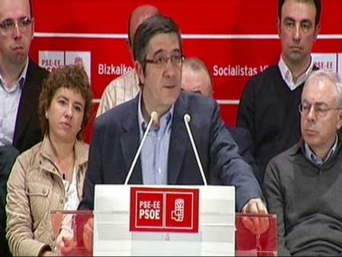 Patxi López rechaza hablar del anuncio de ETA para no hacerles campaña
