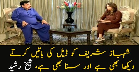 Sheikrh Rasheed says he witnessed Shehbaz Sharif speaking for deal