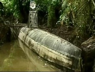 Un submarino para transportar droga en Colombia
