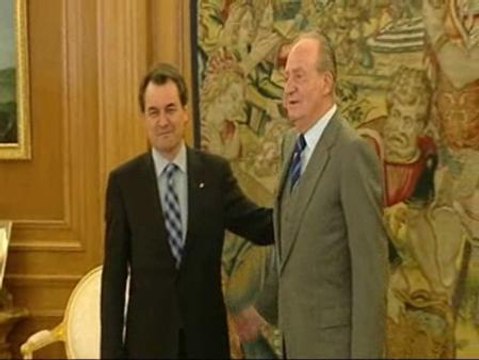 El rey recibe a Artur Mas en la Zarzuela