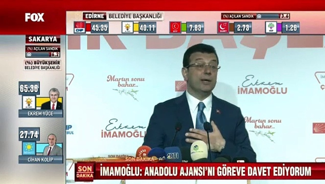 İmamoğlu’ndan seçim sonuçları için yeni açıklama: Fark 5 puan