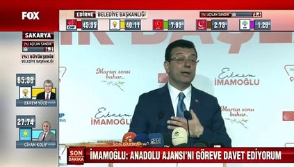 İmamoğlu’ndan seçim sonuçları için yeni açıklama: Fark 5 puan