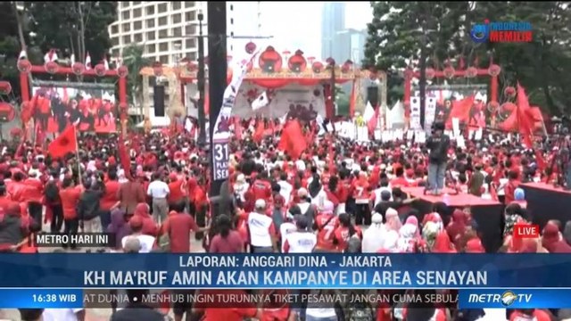 KH Ma'ruf Amin Dijadwalkan Menghadiri Kampanye Terbuka di Senayan