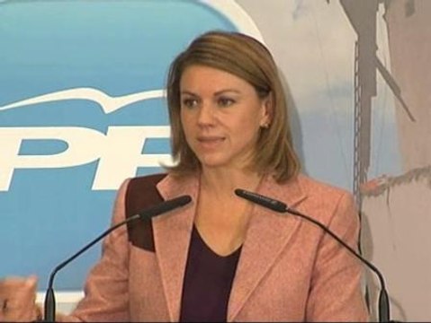 Cospedal: Chacón, Rubalcaba o Zapatero, da igual, España necesita un cambio