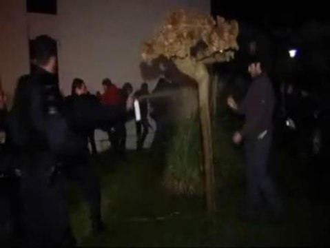 Tensión entre la policía y un grupo de simpatizantes de ETA en Ciboure