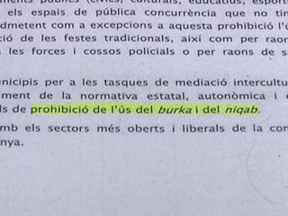 Petición del PPC para prohibir el burka