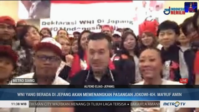 Deklarasi Dukungan WNI di Jepang untuk Jokowi-Ma'ruf