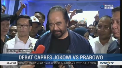 Surya Paloh Puji Penampilan Debat Jokowi