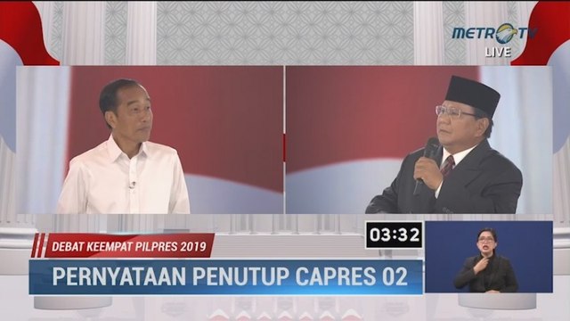 Prabowo Minta Maaf Suaranya Keras saat Debat