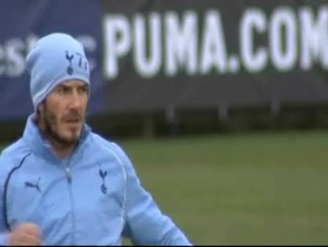 Beckham se entrena por primera vez con los 'Spurs'