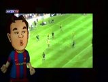 Los Barça Toons homenajean al trío azulgrana candidato al Balón de Oro