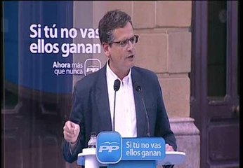 Basagoiti: "Si a Urkullu se le deja y se le vota acabará sobrepasando la radicalidad de Bildu"