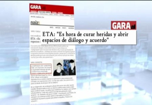ETA pide diálogo en plena precampaña electoral