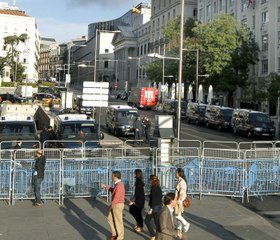 Despliegue policial alrededor del Congreso