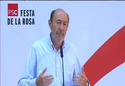 Rubalcaba a Rajoy: En Catalunya hay un problema político que hay que enfrentar