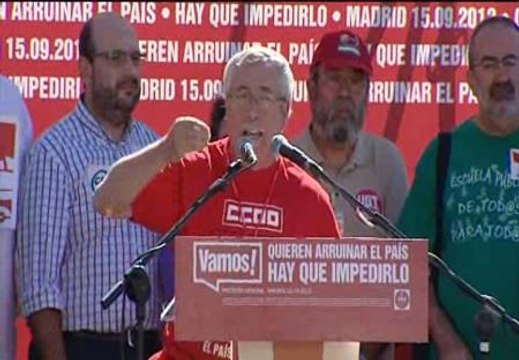 Toxo: La llave de la huelga general la tiene Rajoy