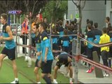 Regresan los primeros internacionales al entrenamiento del Barça