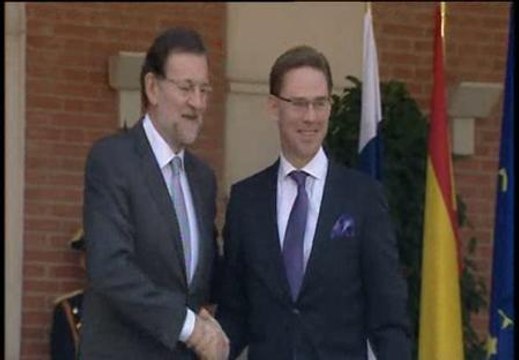 Rajoy recibe al primer ministro de Finlandia