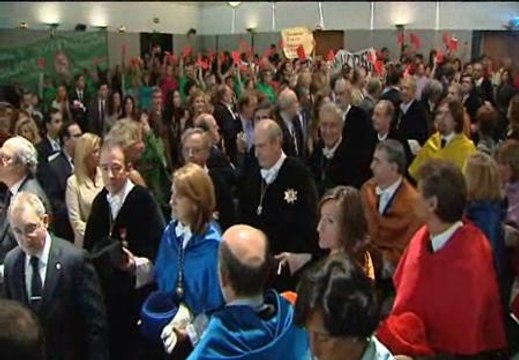 Estudiantes y profesores boicotoean la apertura del curso en la Universidad Autónoma de Madrid