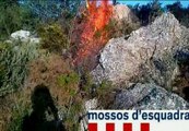 Detenidos dos menores por provocar al menos ocho incendios en Girona