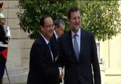 Rajoy recibe en Madrid a Hollande