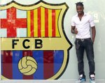 Presentación de Alex Song, nuevo fichaje del Barça