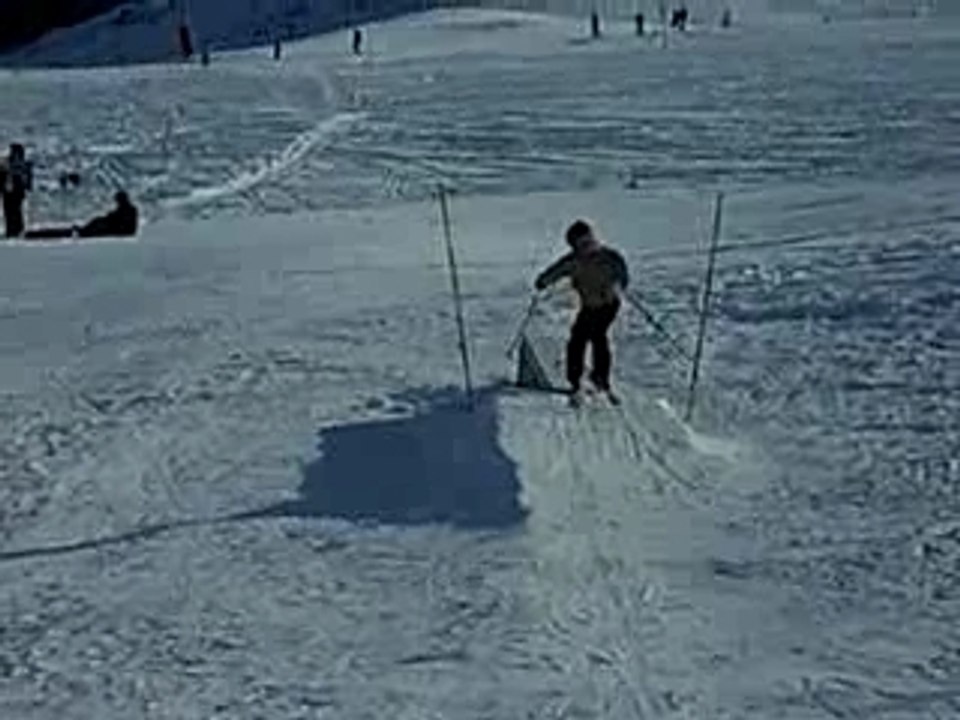 chute en ski d'octave