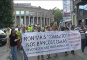 Los afectados por las preferentes se manifestan en A Coruña