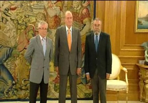 El rey recibe a Toxo y Méndez