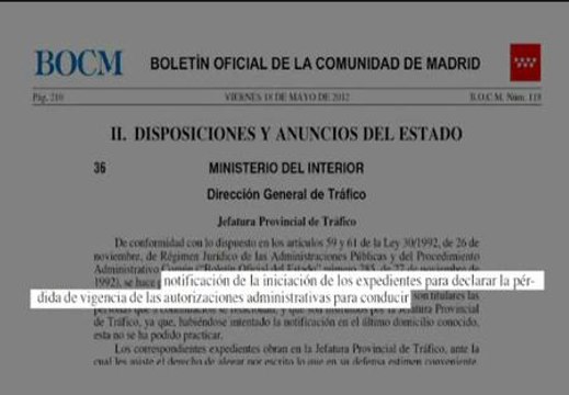 Tráfico había retirado el carnet al español que conducía el coche en el que murió Payá