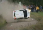 Espectaculares imágenes de un accidente en el Rally de Finlandia