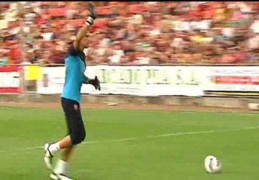 Entrenamiento multitudinario en Gerona