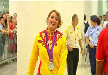 Mireia Belmonte ha llegado a España