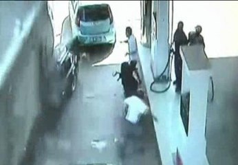 Brutal accidente en una gasolinera de China