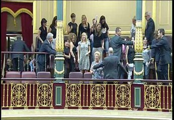 Expulsan a las mujeres de los mineros del Congreso