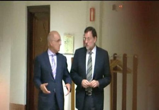 Rajoy y Duran i Lleida, tras el anuncio del rescate de Cataluña