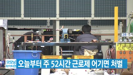 [YTN 실시간뉴스] 오늘부터 주 52시간 근로제 어기면 처벌 / YTN