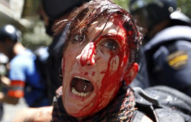 Disturbios y cargas policiales tras la marcha negra