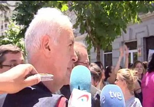 Cayo Lara critica que se cargue contra los mineros mientras en el Congreso se anuncian recortes