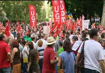 Download Video: Los sindicatos celebran su última jornada protestas contra la reforma laboral antes del verano