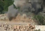 Los rebeldes sirios vuelan un tanque del Ejército