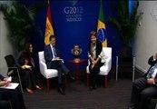 Rajoy se entrevista con Dilma Rouseff en Los Cabos